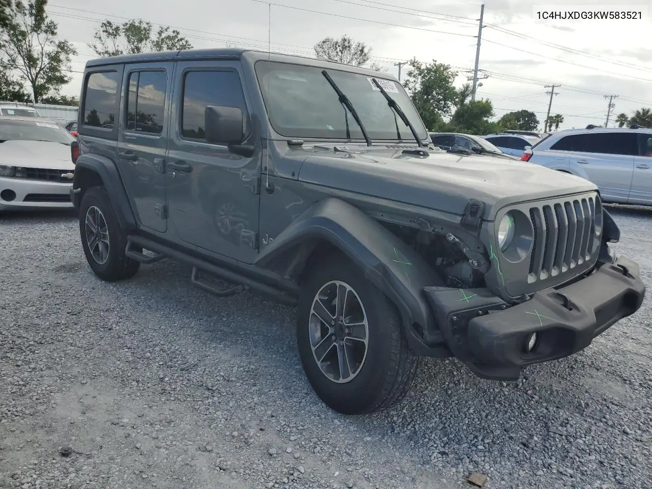 2019 Jeep Wrangler Unlimited Sport VIN: 1C4HJXDG3KW583521 Lot: 62835915