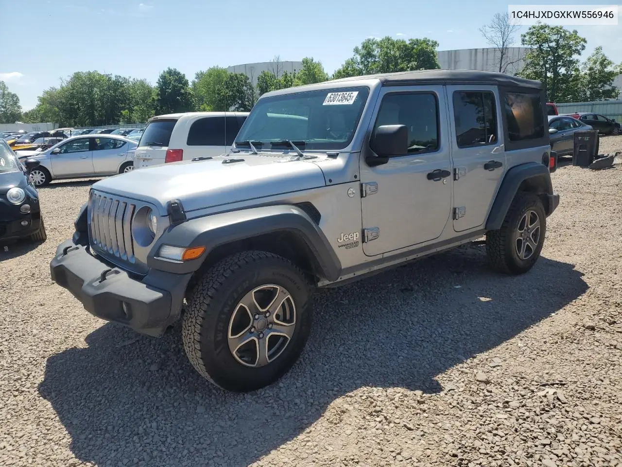2019 Jeep Wrangler Unlimited Sport VIN: 1C4HJXDGXKW556946 Lot: 63013645