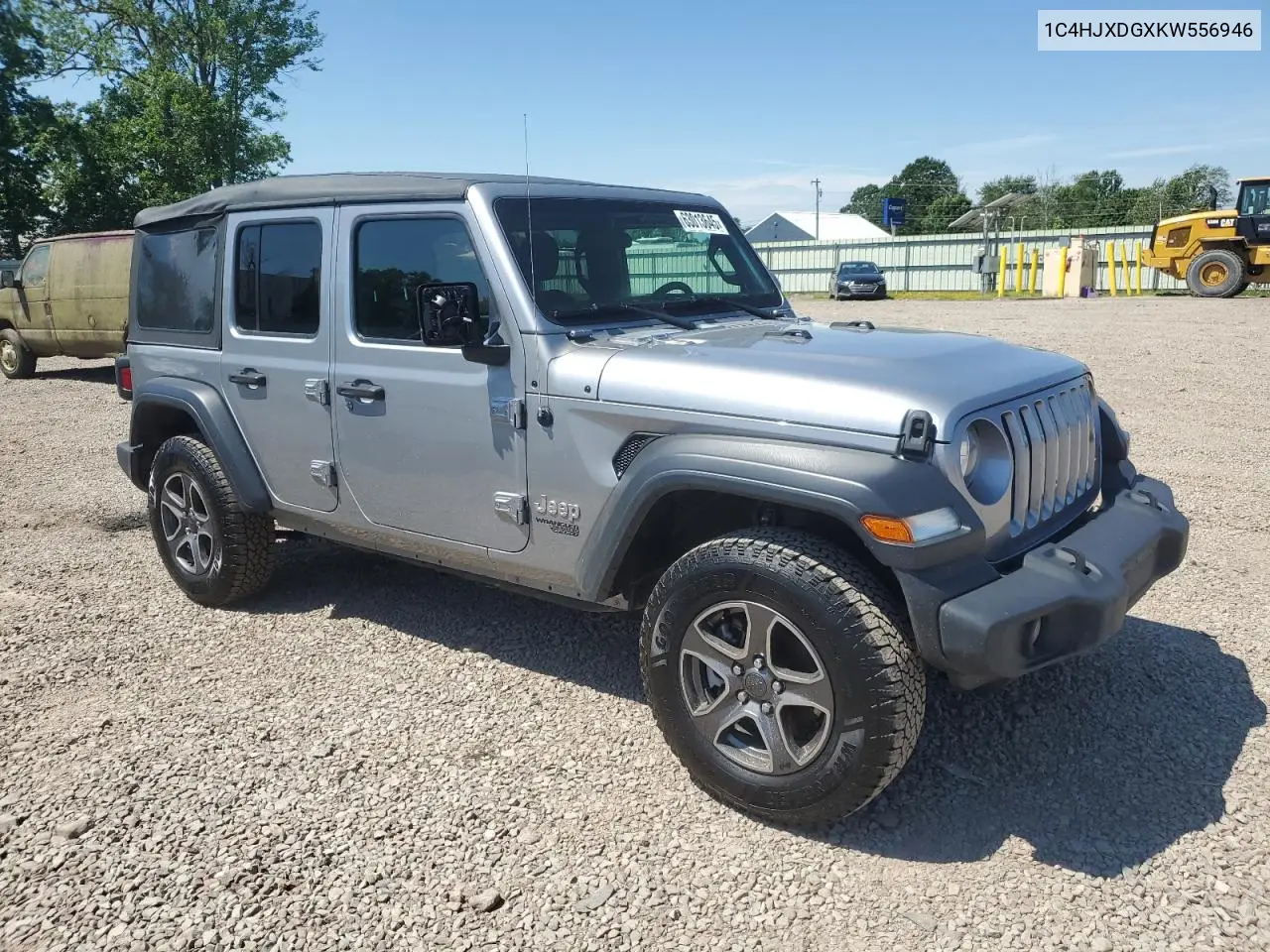 2019 Jeep Wrangler Unlimited Sport VIN: 1C4HJXDGXKW556946 Lot: 63013645