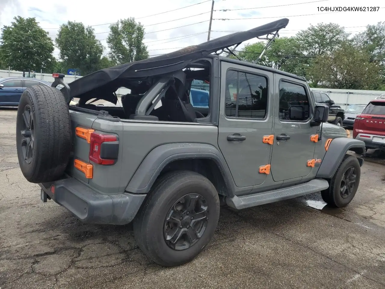 2019 Jeep Wrangler Unlimited Sport VIN: 1C4HJXDG4KW621287 Lot: 63123175