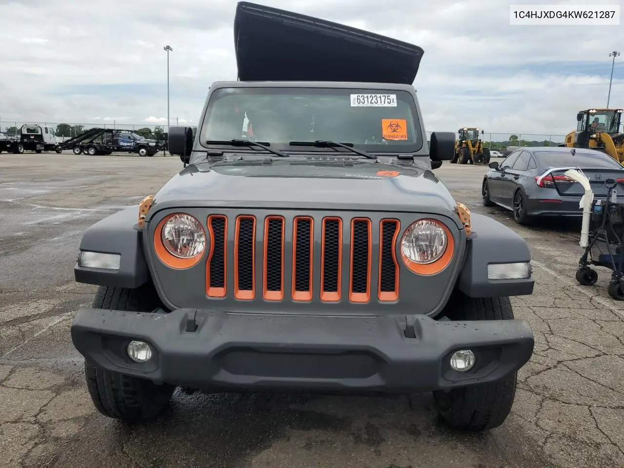 2019 Jeep Wrangler Unlimited Sport VIN: 1C4HJXDG4KW621287 Lot: 63123175