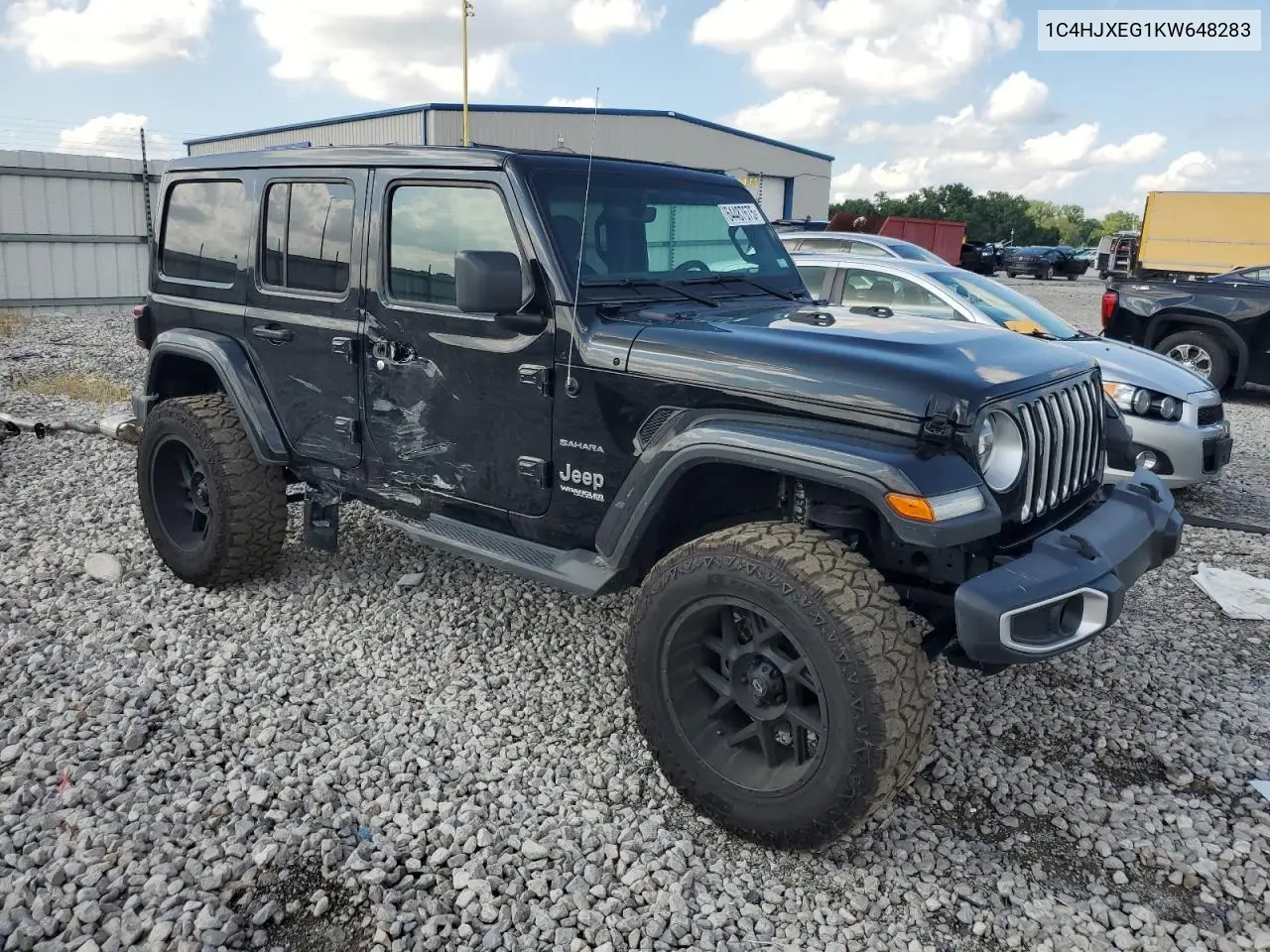 2019 Jeep Wrangler Unlimited Sahara VIN: 1C4HJXEG1KW648283 Lot: 64487675