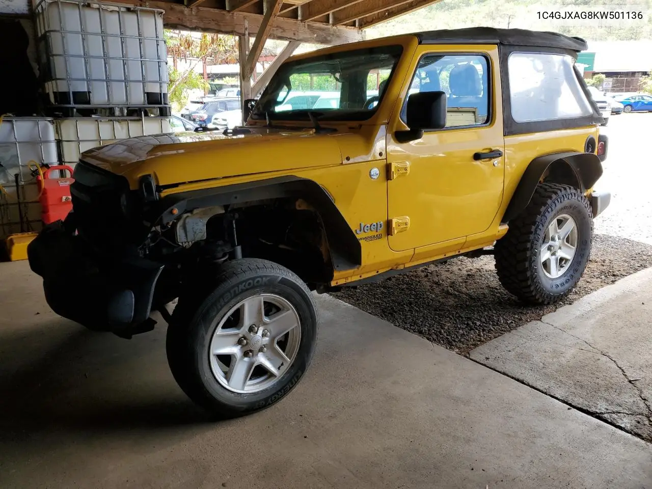 2019 Jeep Wrangler Sport VIN: 1C4GJXAG8KW501136 Lot: 64523075