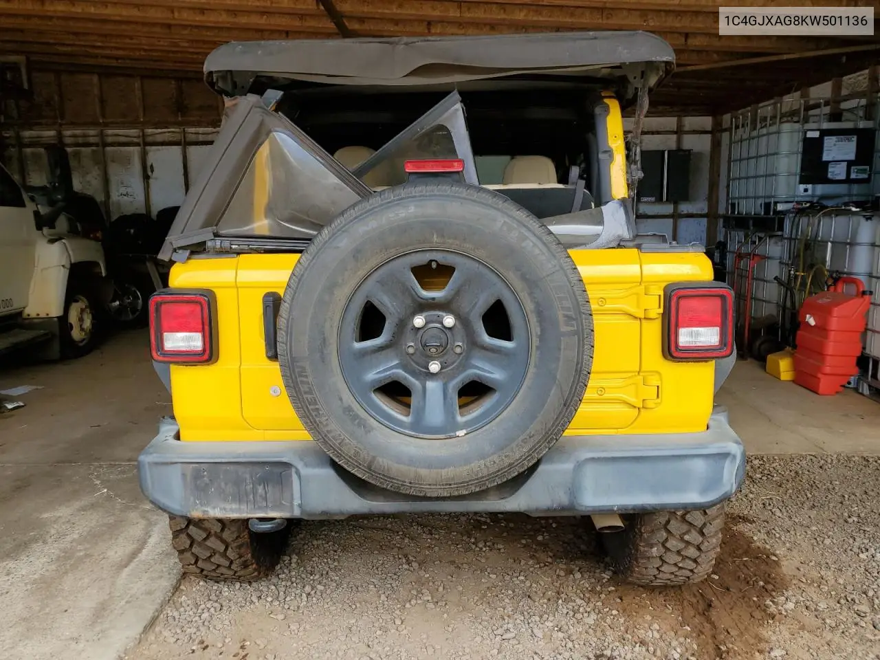 2019 Jeep Wrangler Sport VIN: 1C4GJXAG8KW501136 Lot: 64523075