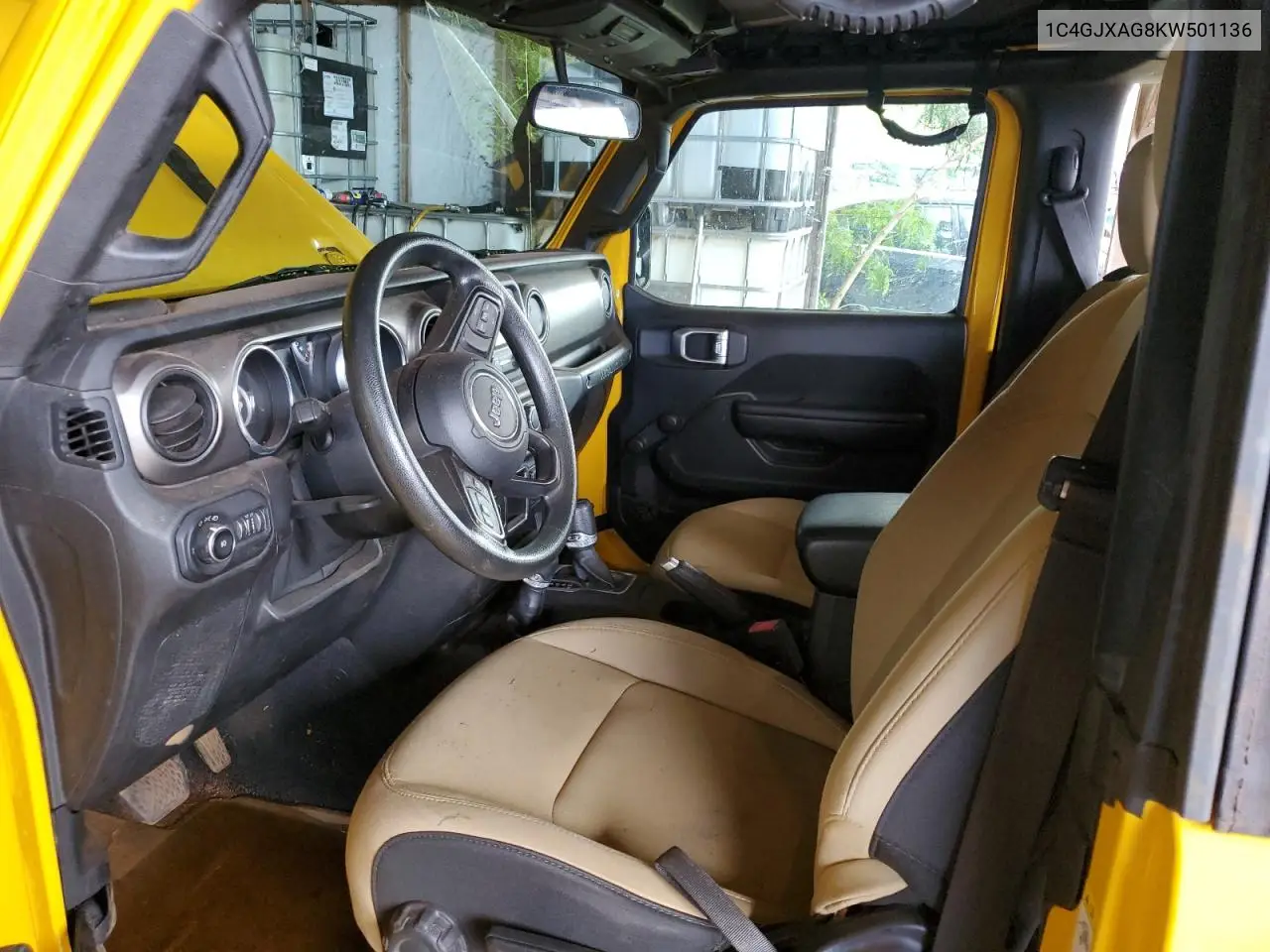 2019 Jeep Wrangler Sport VIN: 1C4GJXAG8KW501136 Lot: 64523075