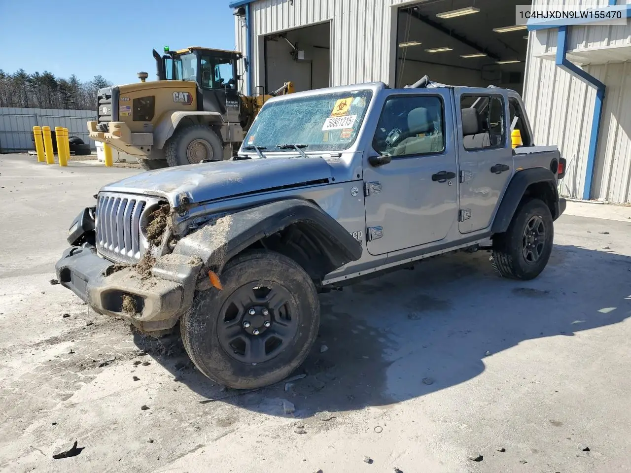 2020 Jeep Wrangler Unlimited Sport VIN: 1C4HJXDN9LW155470 Lot: 50801215