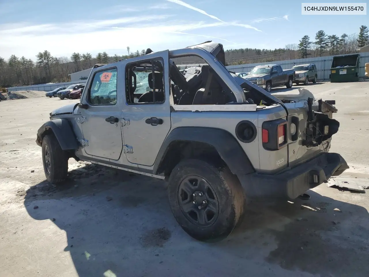 2020 Jeep Wrangler Unlimited Sport VIN: 1C4HJXDN9LW155470 Lot: 50801215