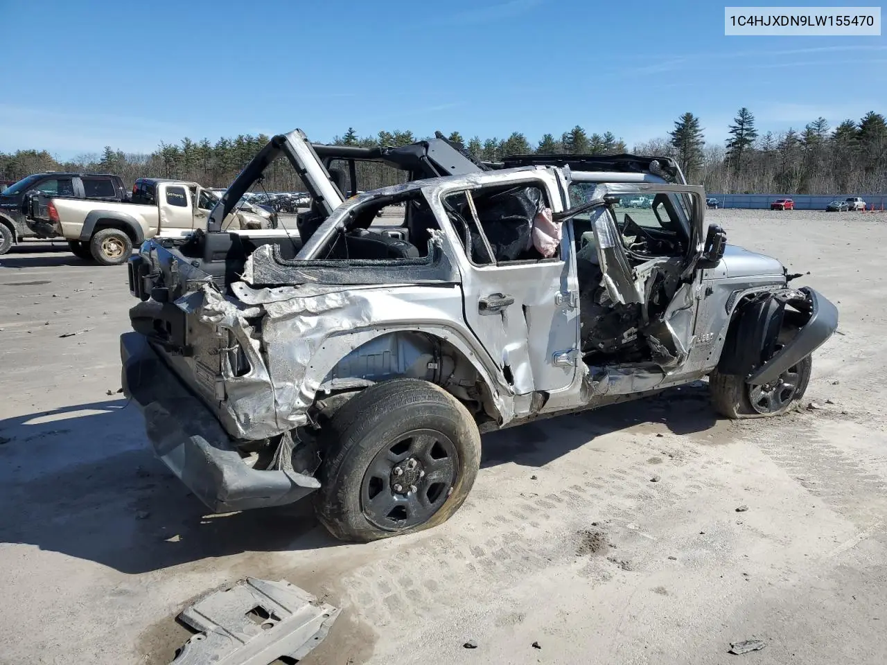 2020 Jeep Wrangler Unlimited Sport VIN: 1C4HJXDN9LW155470 Lot: 50801215
