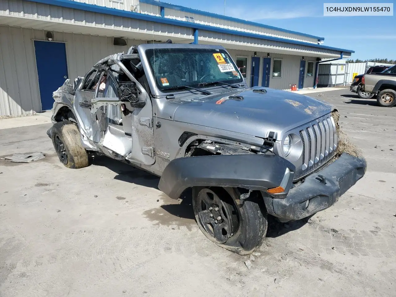 2020 Jeep Wrangler Unlimited Sport VIN: 1C4HJXDN9LW155470 Lot: 50801215
