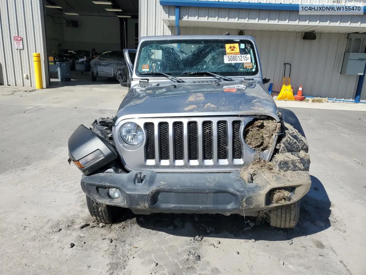 2020 Jeep Wrangler Unlimited Sport VIN: 1C4HJXDN9LW155470 Lot: 50801215