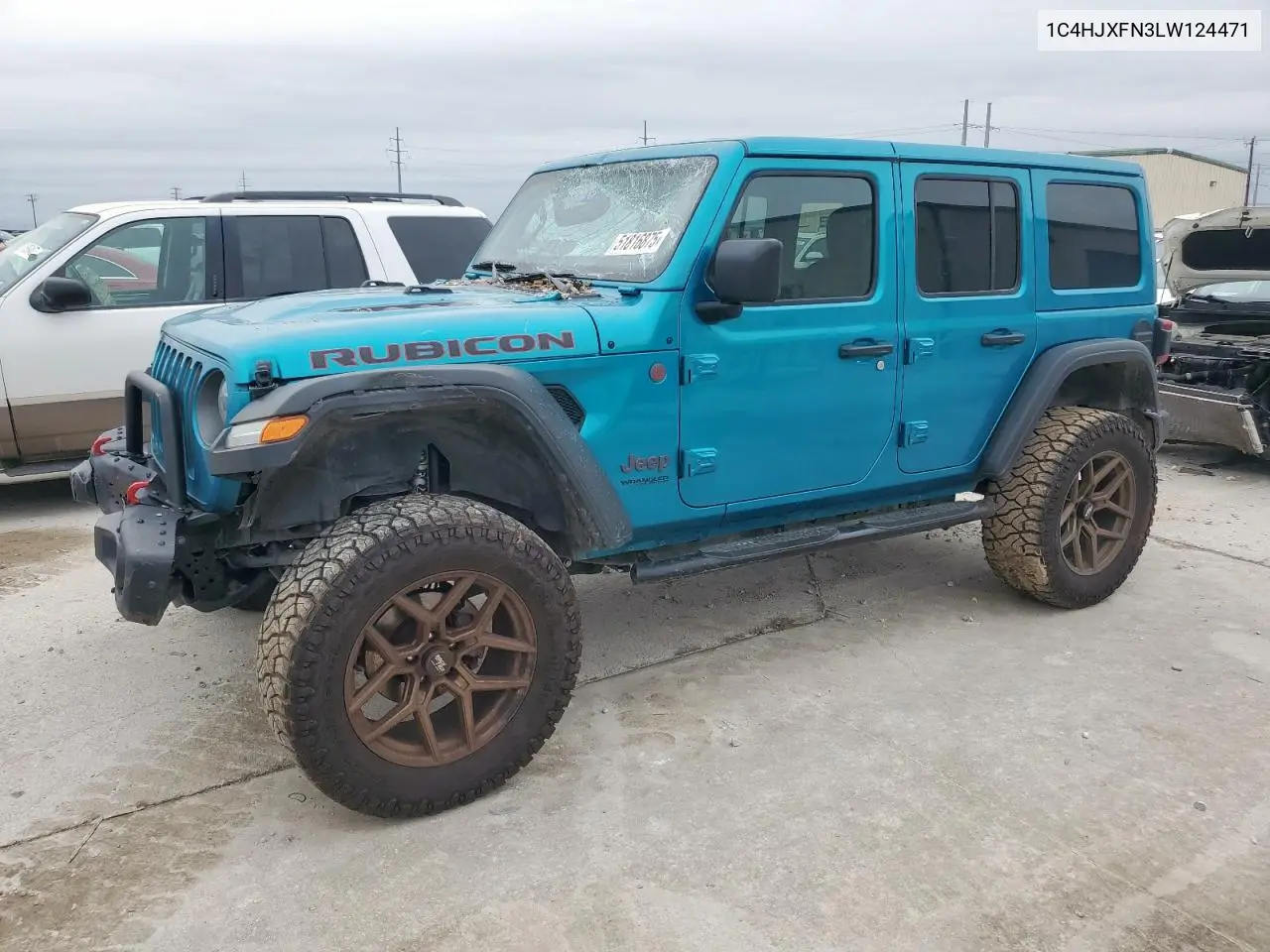 2020 Jeep Wrangler Unlimited Rubicon VIN: 1C4HJXFN3LW124471 Lot: 51816875