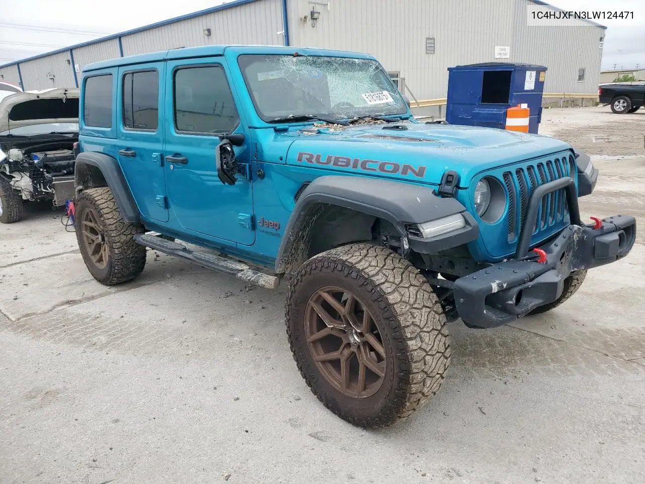2020 Jeep Wrangler Unlimited Rubicon VIN: 1C4HJXFN3LW124471 Lot: 51816875