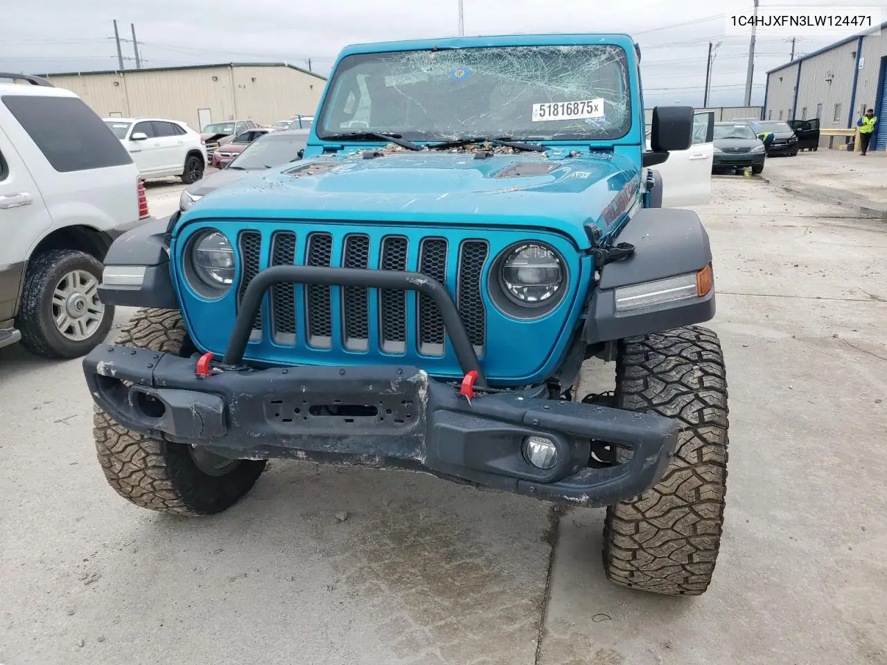 2020 Jeep Wrangler Unlimited Rubicon VIN: 1C4HJXFN3LW124471 Lot: 51816875