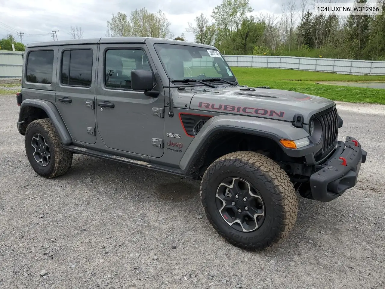 2020 Jeep Wrangler Unlimited Rubicon VIN: 1C4HJXFN6LW312966 Lot: 56832145
