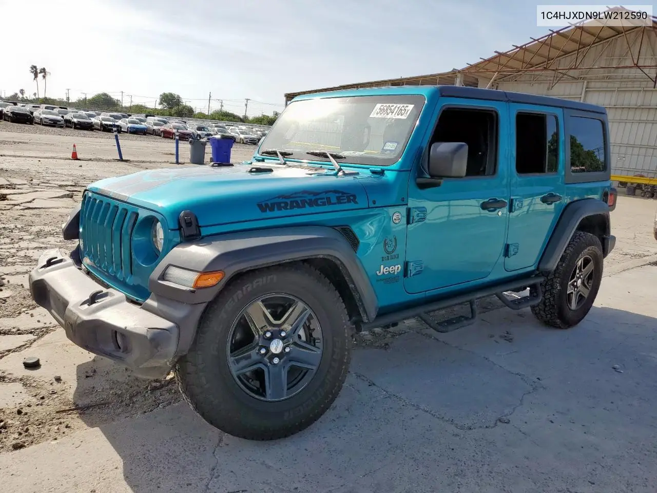 2020 Jeep Wrangler Unlimited Sport VIN: 1C4HJXDN9LW212590 Lot: 56854165
