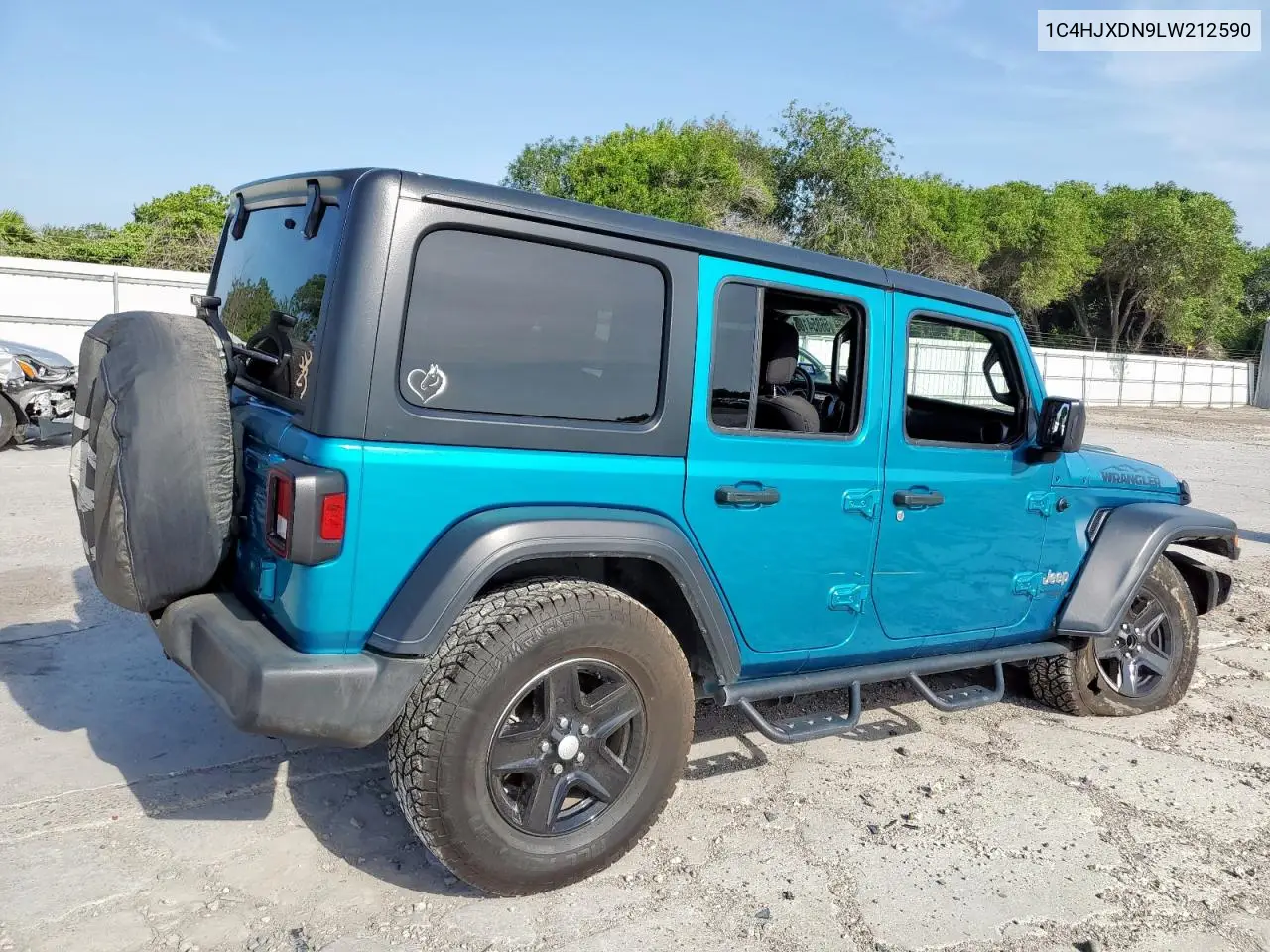 2020 Jeep Wrangler Unlimited Sport VIN: 1C4HJXDN9LW212590 Lot: 56854165