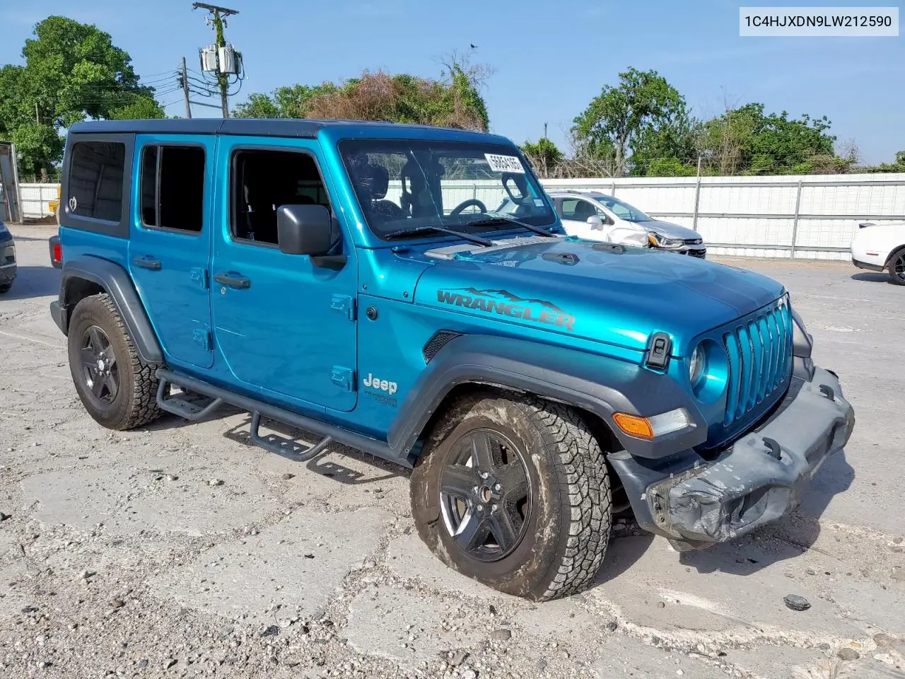 2020 Jeep Wrangler Unlimited Sport VIN: 1C4HJXDN9LW212590 Lot: 56854165