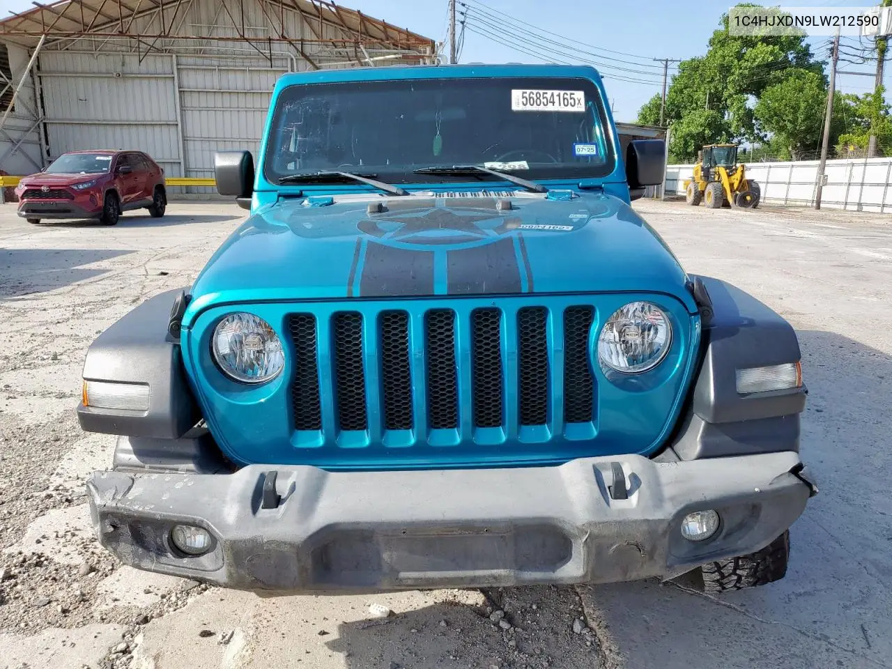 2020 Jeep Wrangler Unlimited Sport VIN: 1C4HJXDN9LW212590 Lot: 56854165