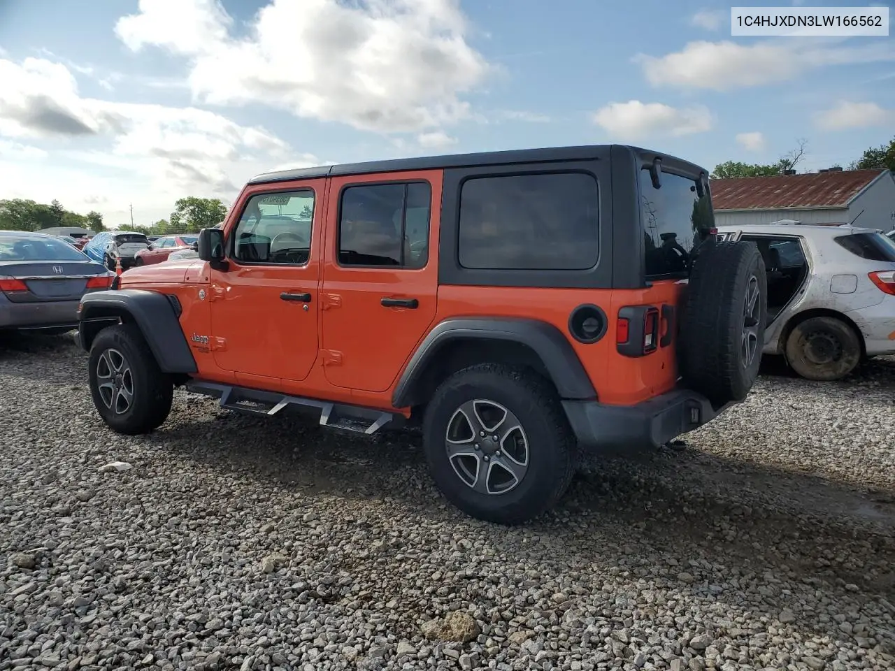 2020 Jeep Wrangler Unlimited Sport VIN: 1C4HJXDN3LW166562 Lot: 56940155