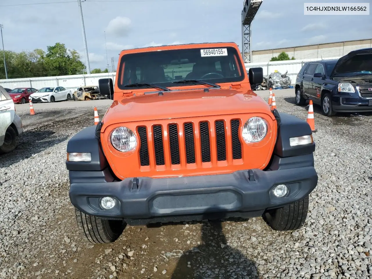 2020 Jeep Wrangler Unlimited Sport VIN: 1C4HJXDN3LW166562 Lot: 56940155