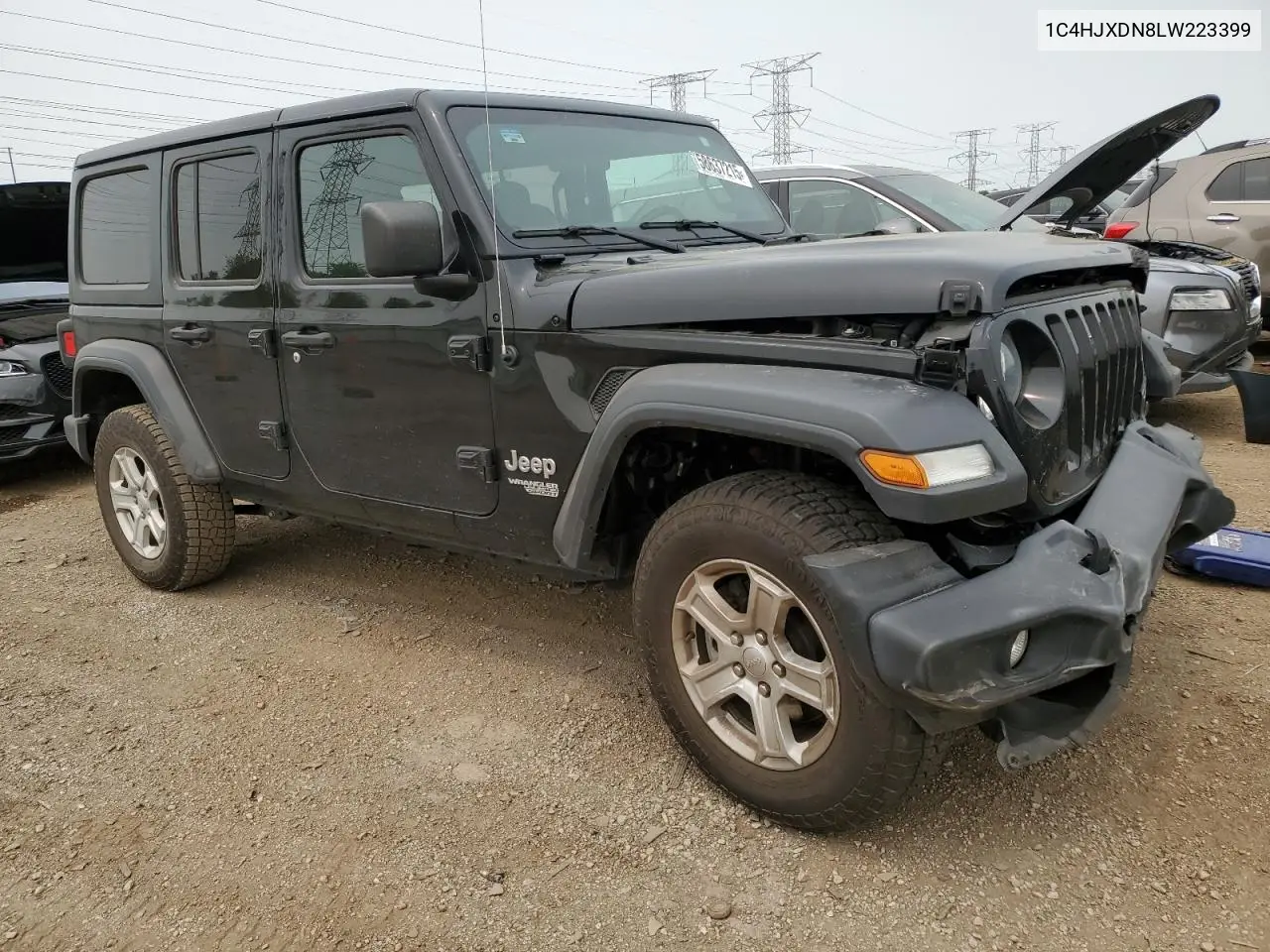 2020 Jeep Wrangler Unlimited Sport VIN: 1C4HJXDN8LW223399 Lot: 58637215