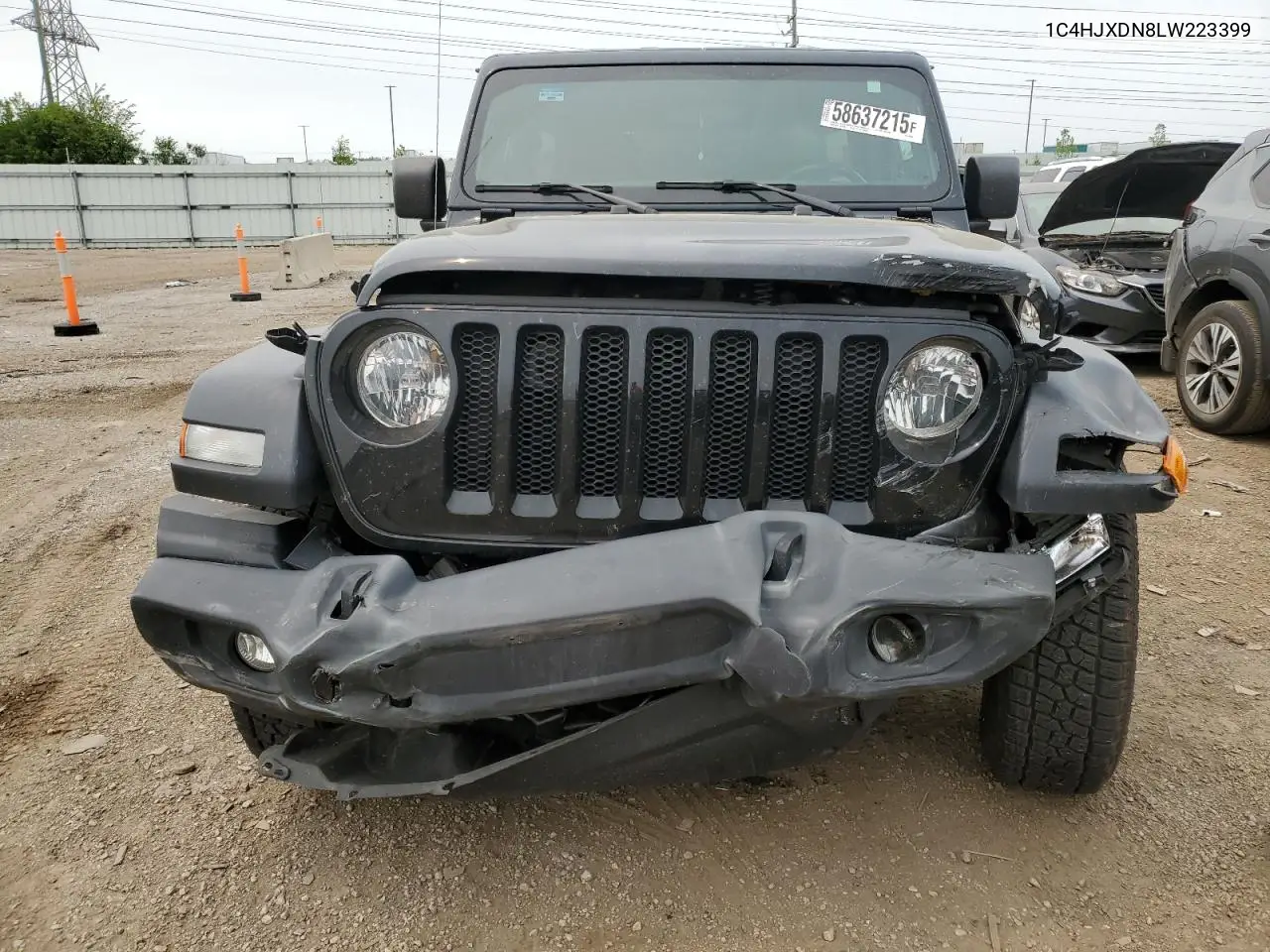 2020 Jeep Wrangler Unlimited Sport VIN: 1C4HJXDN8LW223399 Lot: 58637215