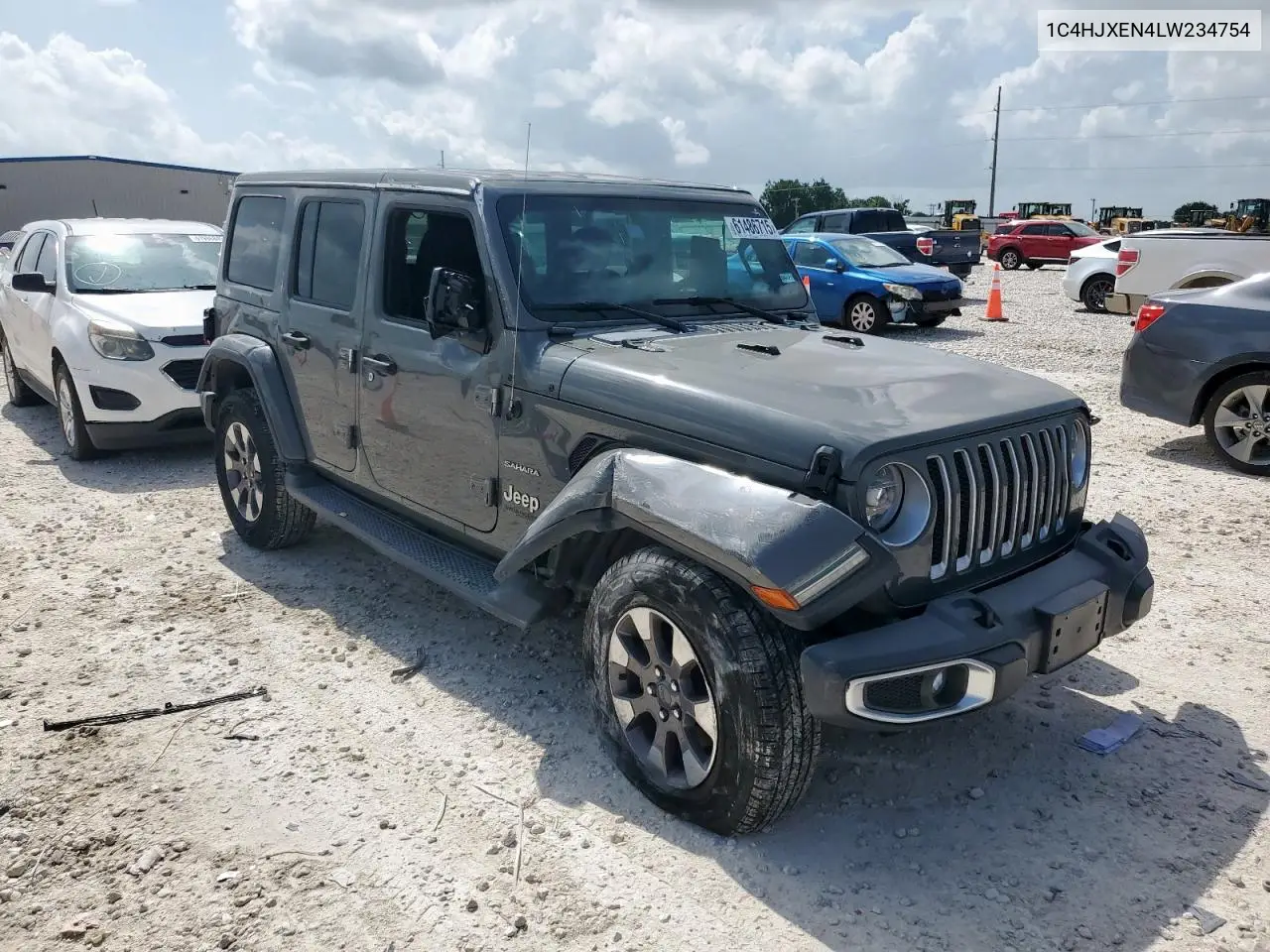 2020 Jeep Wrangler Unlimited Sahara VIN: 1C4HJXEN4LW234754 Lot: 61486715