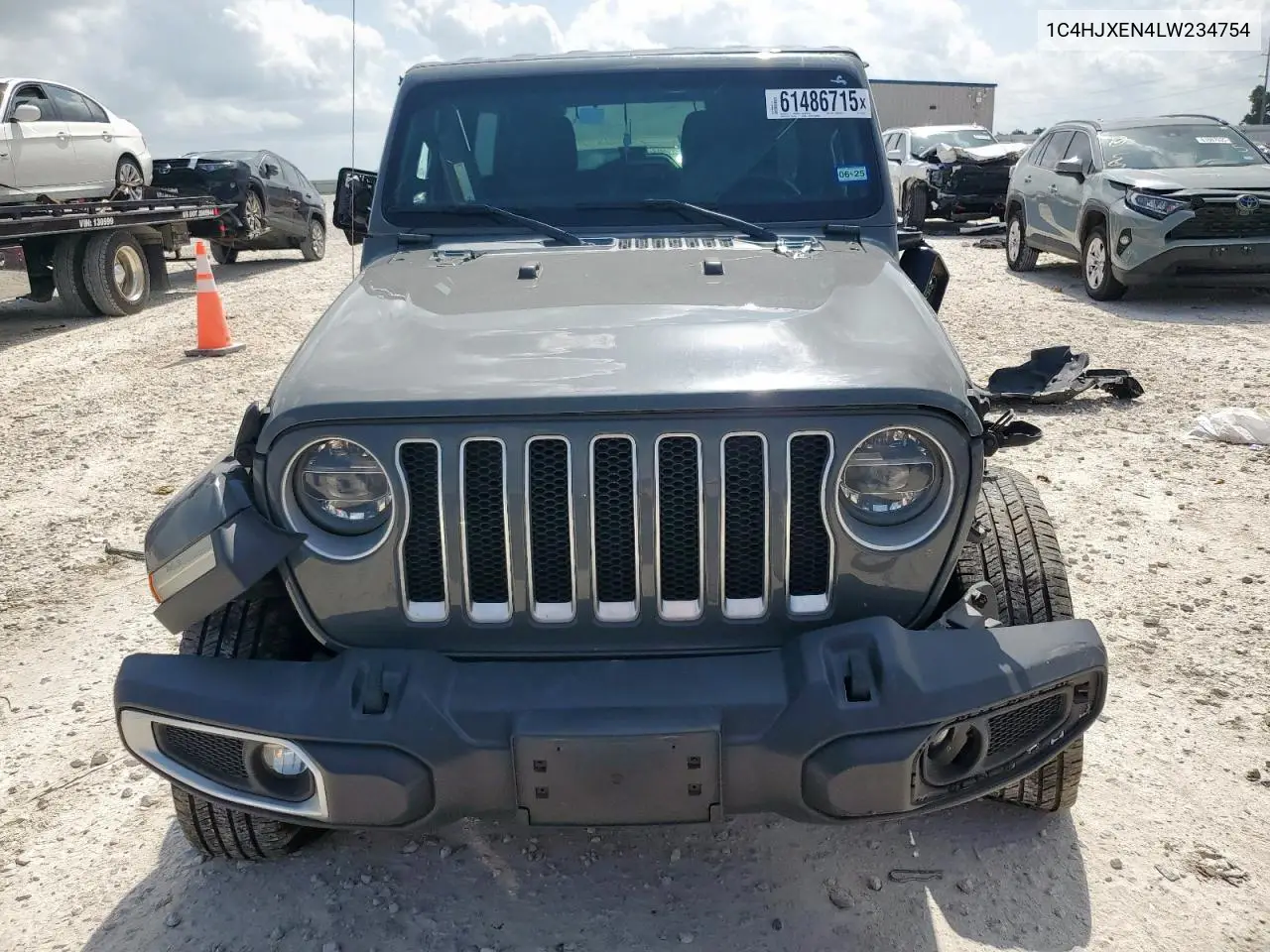 2020 Jeep Wrangler Unlimited Sahara VIN: 1C4HJXEN4LW234754 Lot: 61486715