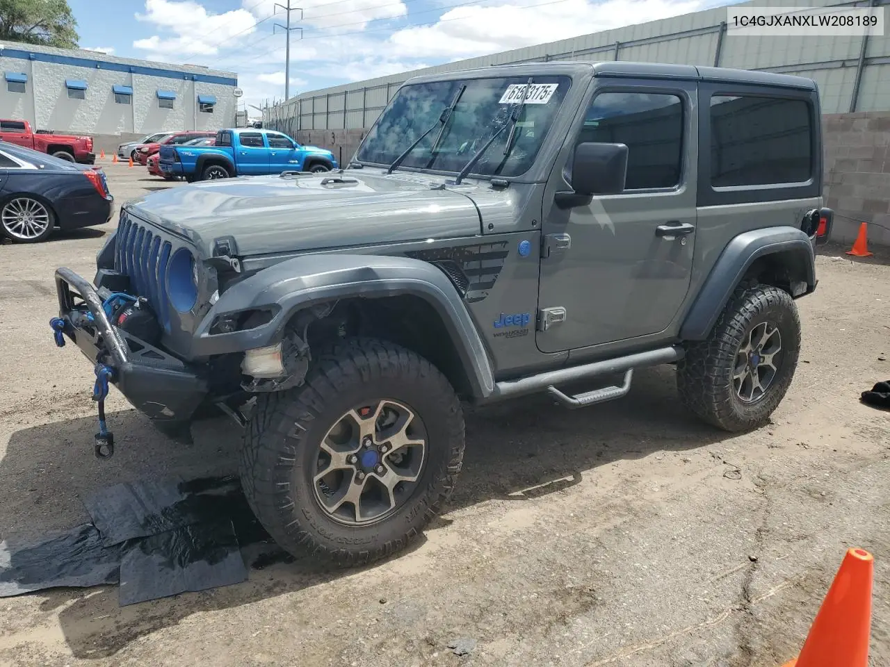 2020 Jeep Wrangler Sport VIN: 1C4GJXANXLW208189 Lot: 61553175