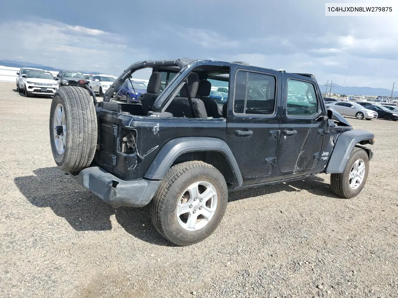2020 Jeep Wrangler Unlimited Sport VIN: 1C4HJXDN8LW279875 Lot: 61825715