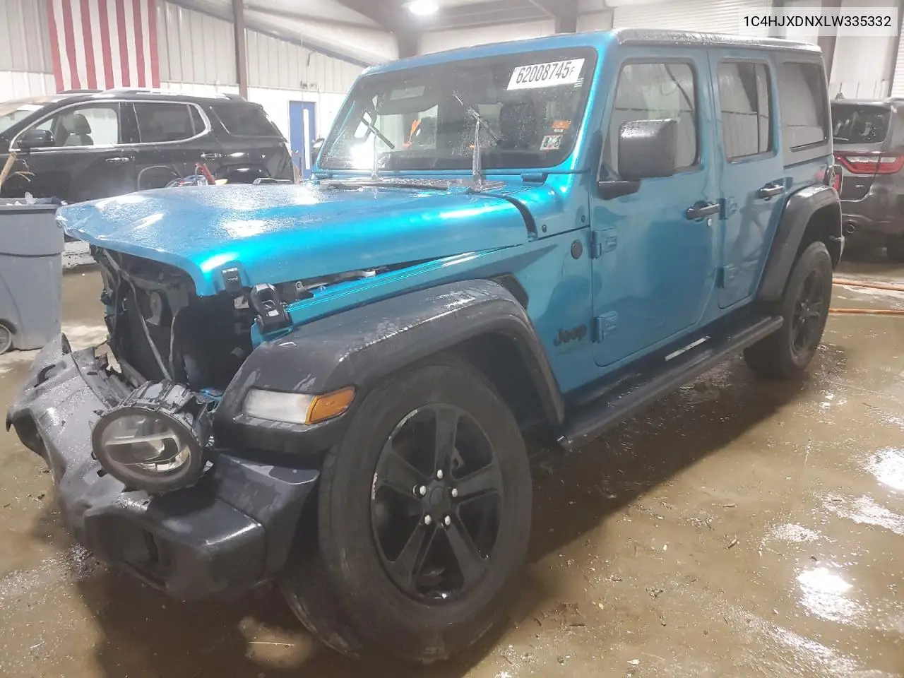 2020 Jeep Wrangler Unlimited Sport VIN: 1C4HJXDNXLW335332 Lot: 62008745