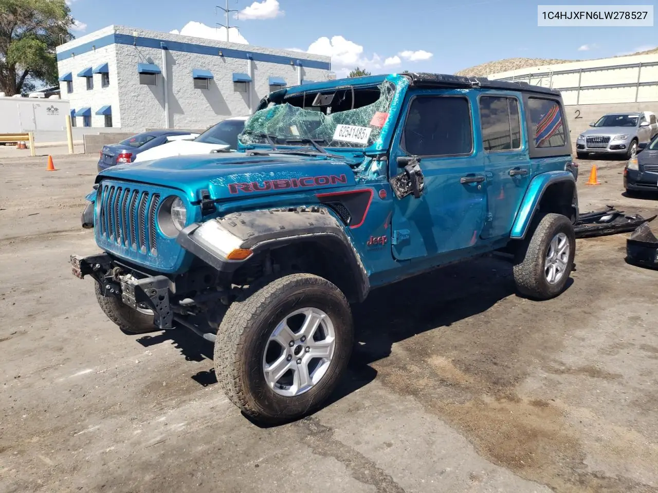 2020 Jeep Wrangler Unlimited Rubicon VIN: 1C4HJXFN6LW278527 Lot: 62541485