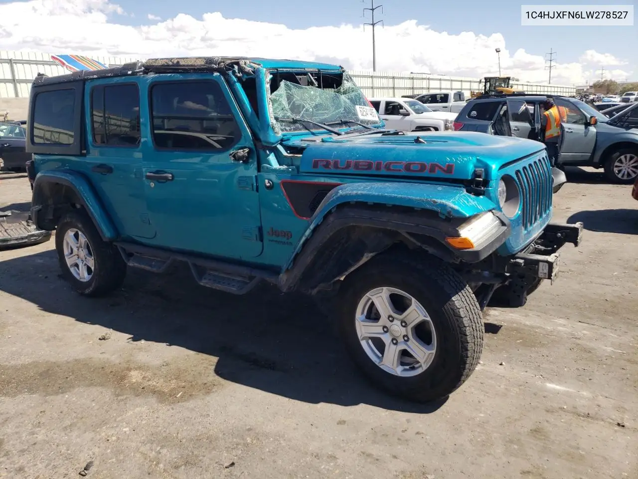 2020 Jeep Wrangler Unlimited Rubicon VIN: 1C4HJXFN6LW278527 Lot: 62541485