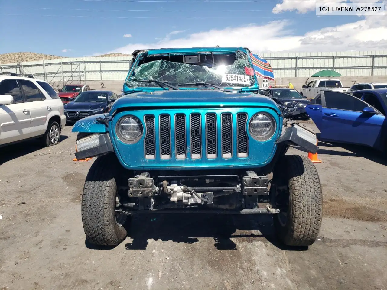 2020 Jeep Wrangler Unlimited Rubicon VIN: 1C4HJXFN6LW278527 Lot: 62541485