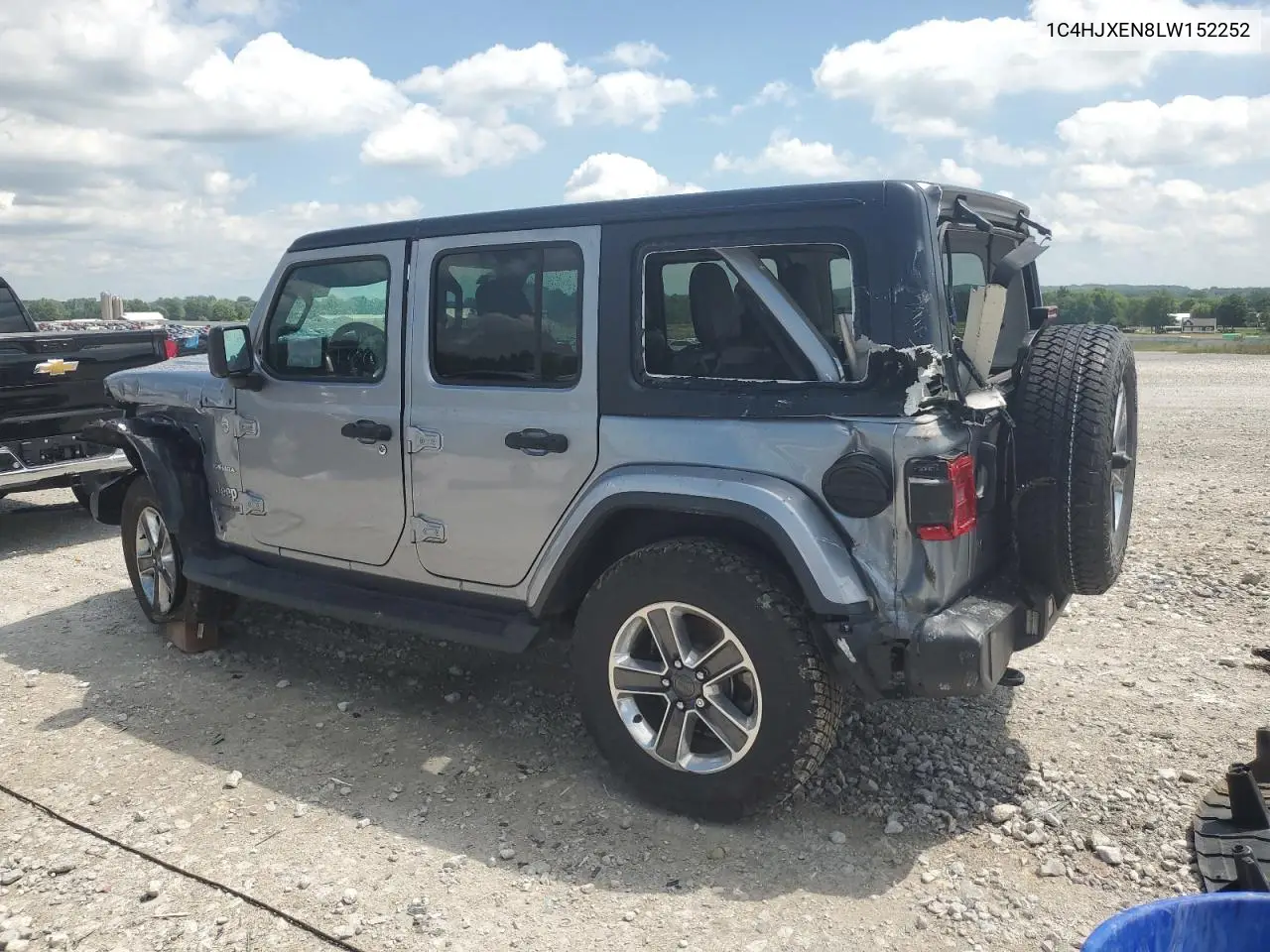 2020 Jeep Wrangler Unlimited Sahara VIN: 1C4HJXEN8LW152252 Lot: 62601725