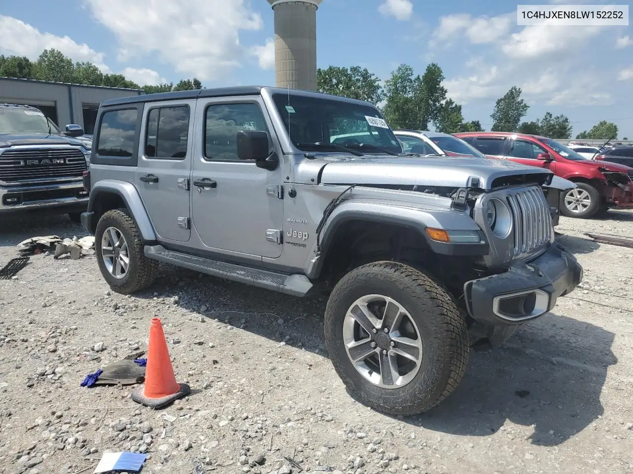 2020 Jeep Wrangler Unlimited Sahara VIN: 1C4HJXEN8LW152252 Lot: 62601725