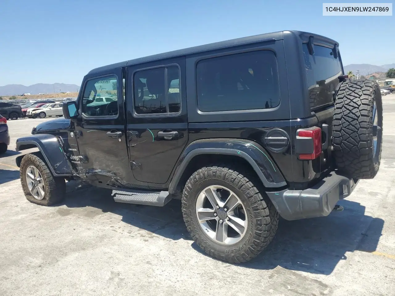 2020 Jeep Wrangler Unlimited Sahara VIN: 1C4HJXEN9LW247869 Lot: 62697245