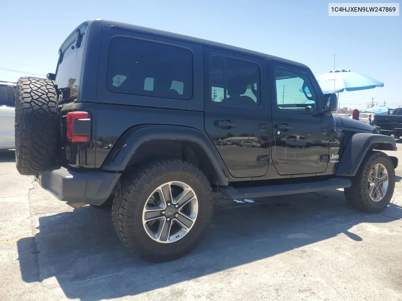 2020 Jeep Wrangler Unlimited Sahara VIN: 1C4HJXEN9LW247869 Lot: 62697245