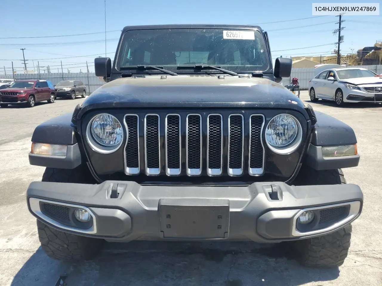 2020 Jeep Wrangler Unlimited Sahara VIN: 1C4HJXEN9LW247869 Lot: 62697245