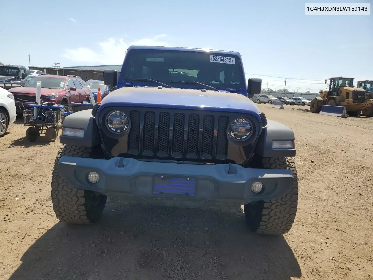 2020 Jeep Wrangler Unlimited Sport VIN: 1C4HJXDN3LW159143 Lot: 62864815