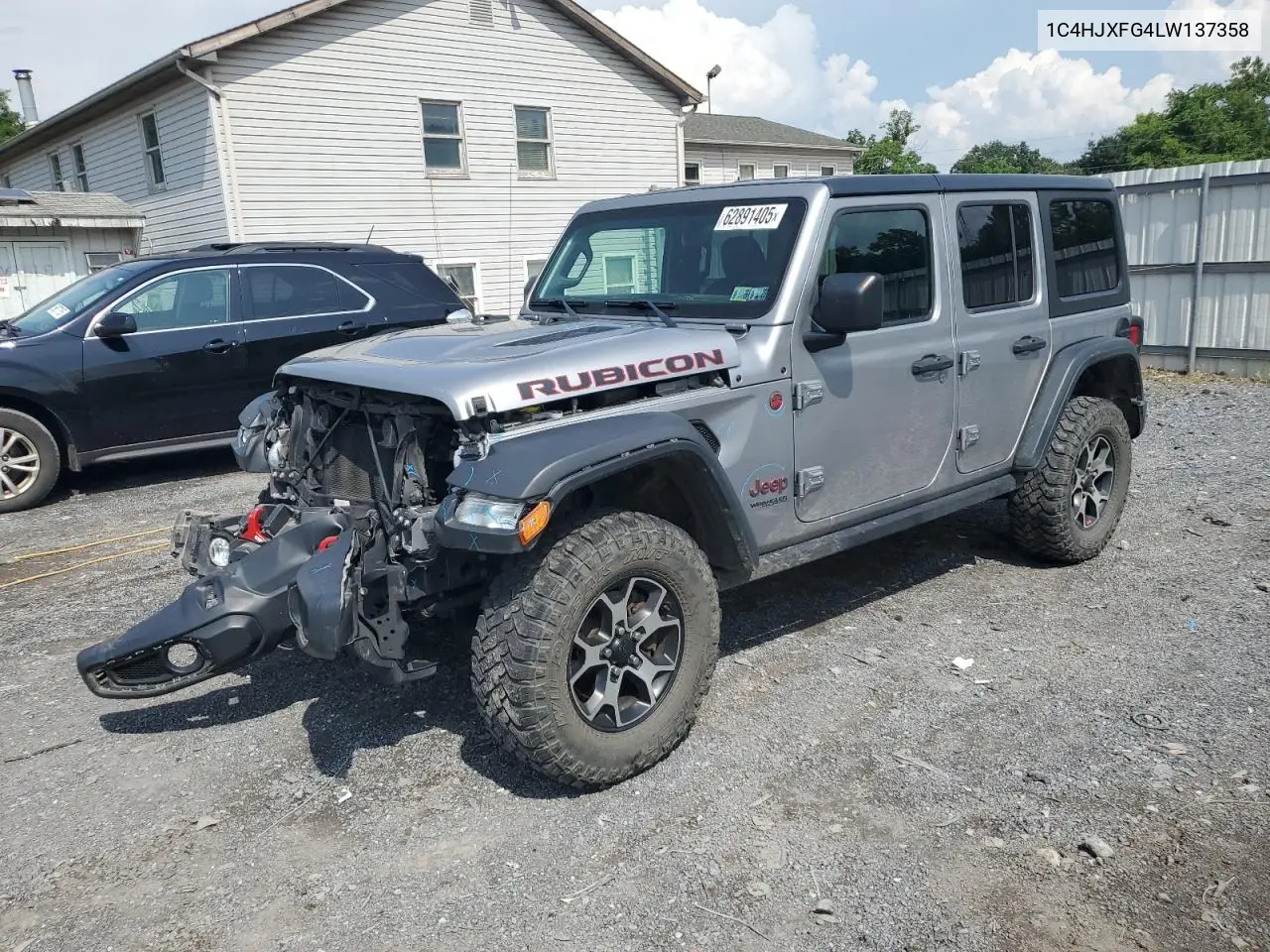 2020 Jeep Wrangler Unlimited Rubicon VIN: 1C4HJXFG4LW137358 Lot: 62891405