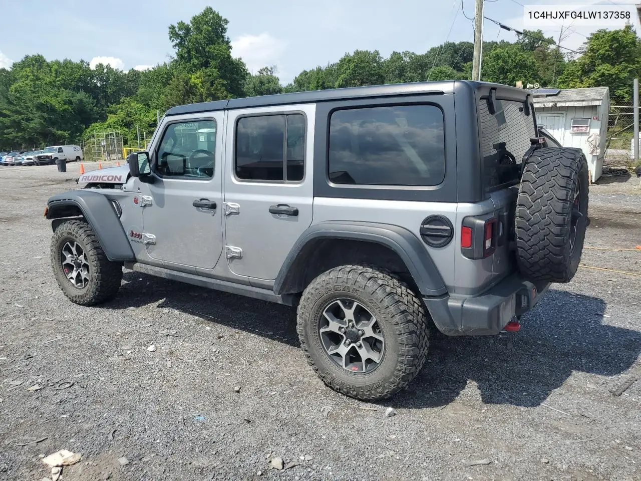 2020 Jeep Wrangler Unlimited Rubicon VIN: 1C4HJXFG4LW137358 Lot: 62891405