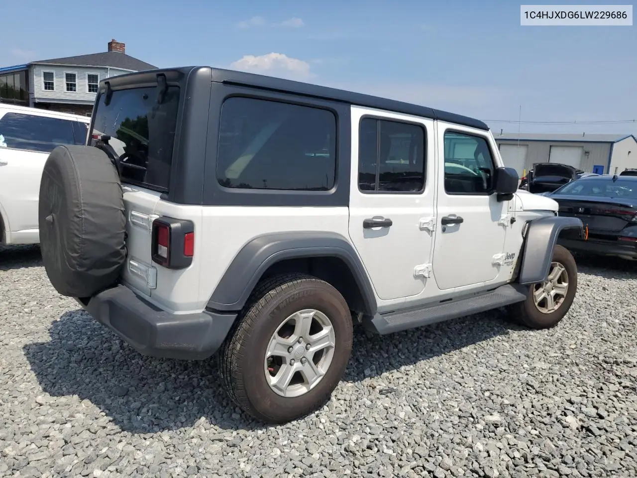 2020 Jeep Wrangler Unlimited Sport VIN: 1C4HJXDG6LW229686 Lot: 63195155