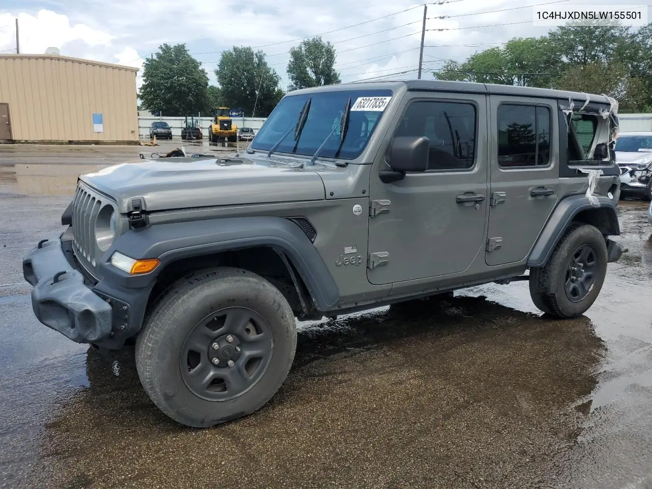 2020 Jeep Wrangler Unlimited Sport VIN: 1C4HJXDN5LW155501 Lot: 63217835