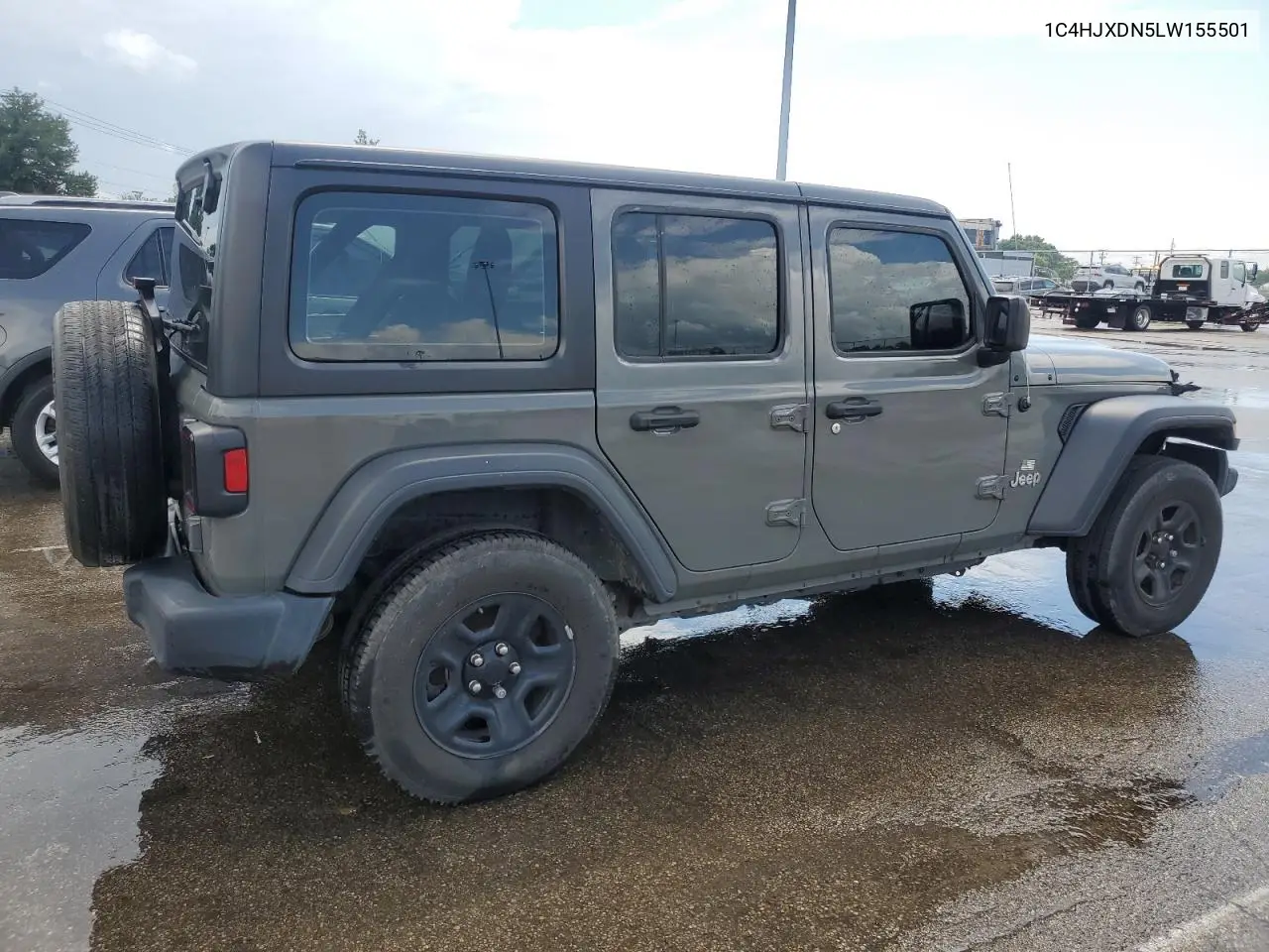 2020 Jeep Wrangler Unlimited Sport VIN: 1C4HJXDN5LW155501 Lot: 63217835