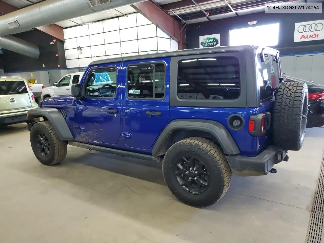 2020 Jeep Wrangler Unlimited Sport VIN: 1C4HJXDG3LW174064 Lot: 63650625
