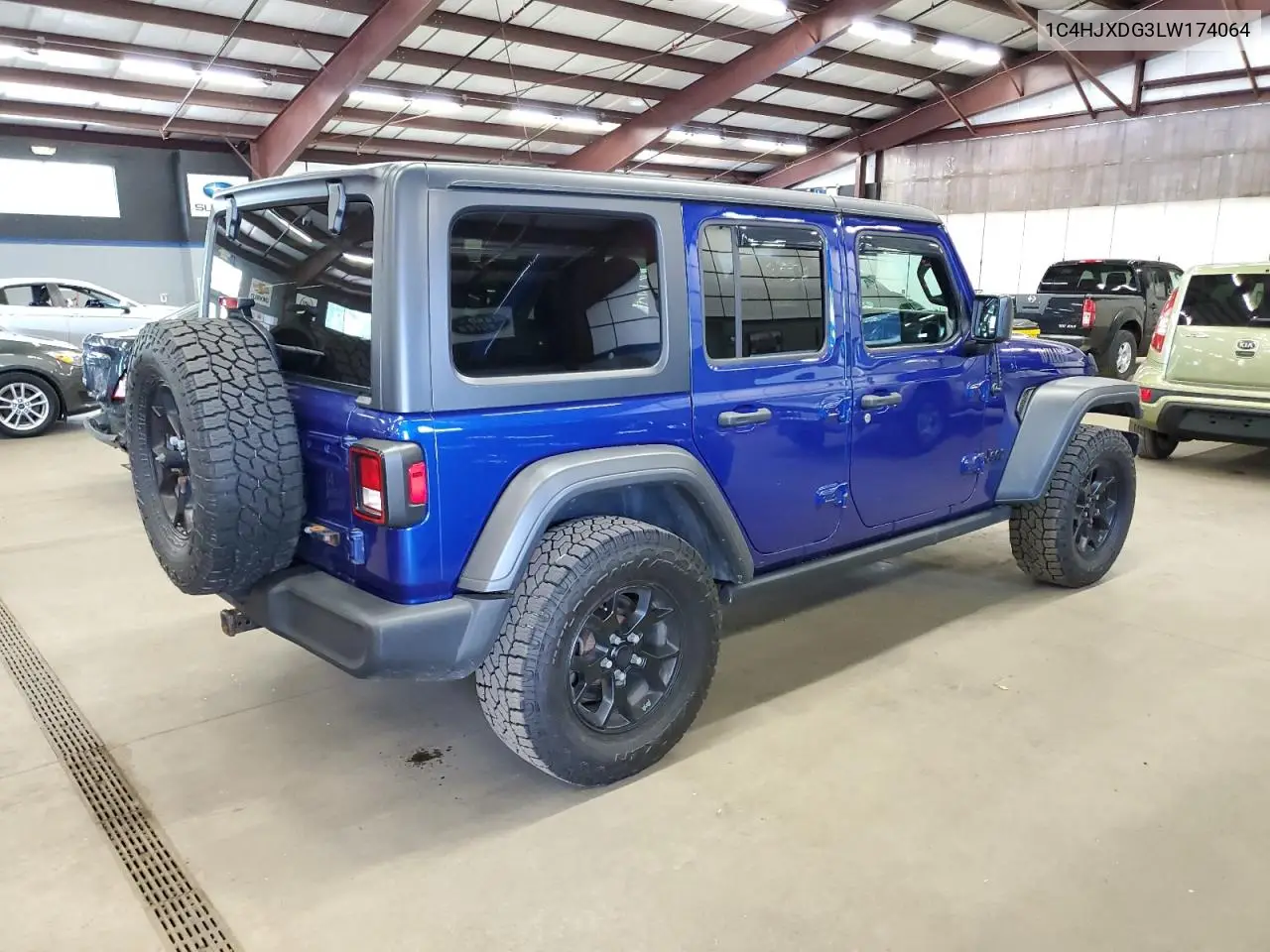 2020 Jeep Wrangler Unlimited Sport VIN: 1C4HJXDG3LW174064 Lot: 63650625