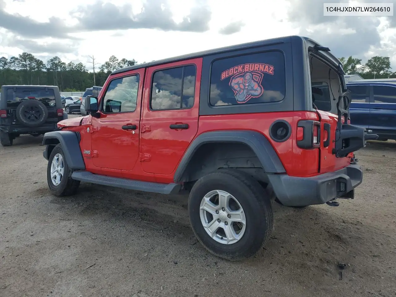 2020 Jeep Wrangler Unlimited Sport VIN: 1C4HJXDN7LW264610 Lot: 64876095
