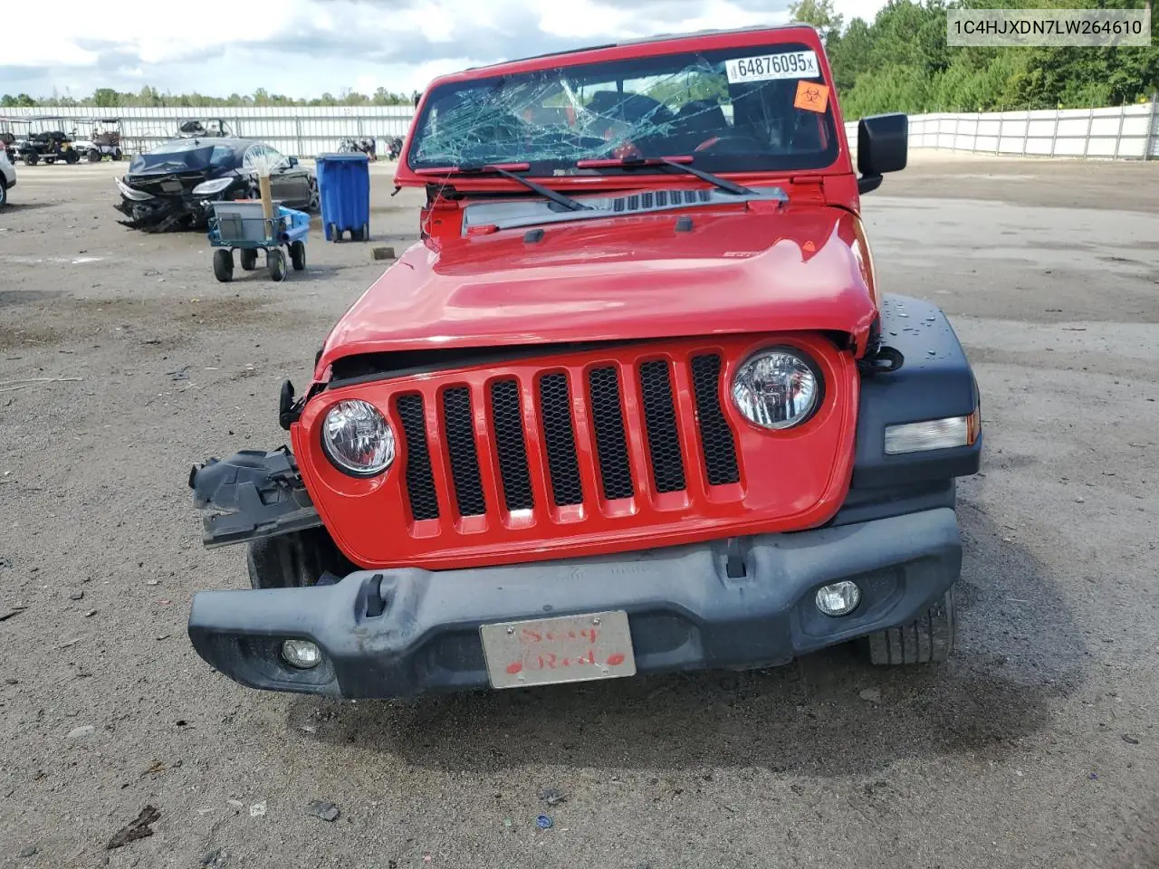 2020 Jeep Wrangler Unlimited Sport VIN: 1C4HJXDN7LW264610 Lot: 64876095