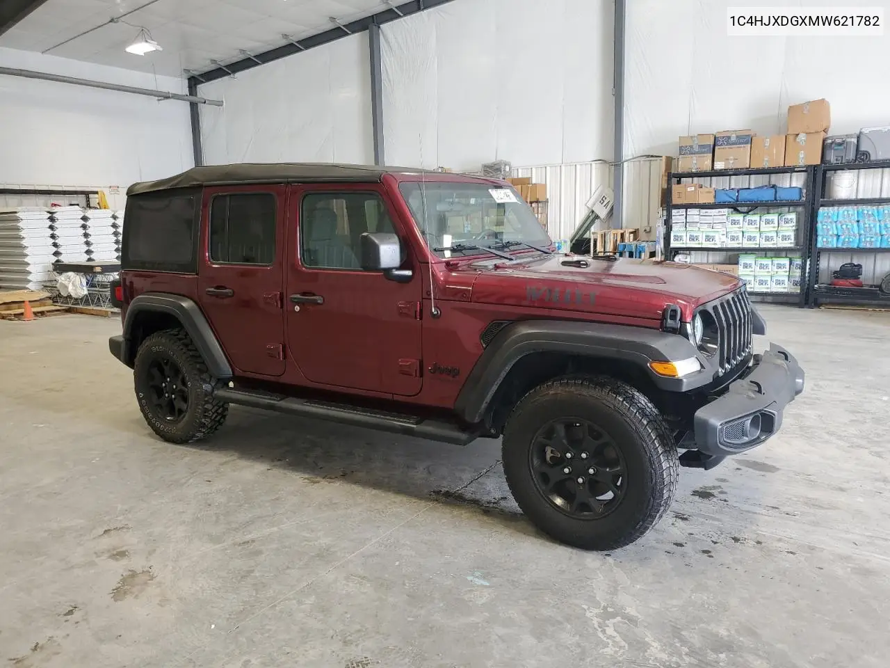 2021 Jeep Wrangler Unlimited Sport VIN: 1C4HJXDGXMW621782 Lot: 49469275